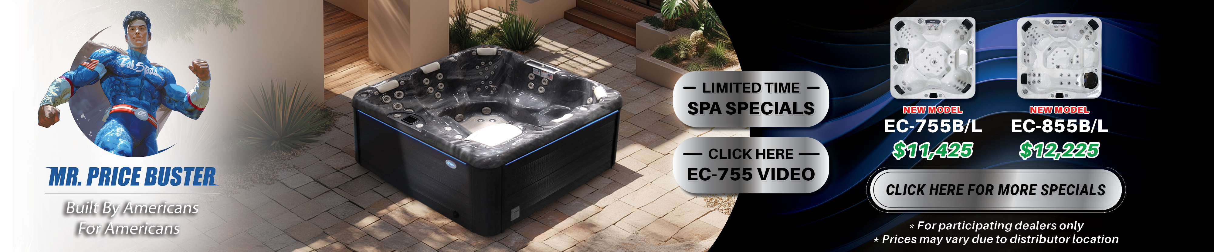 Calspas hot tub being used in a family setting - Quincy
